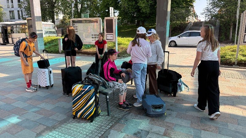 Návštěva partnerské školy Štefana Kluberta v Levoči Návštěva partnerské školy Štefana Kluberta v Levoči