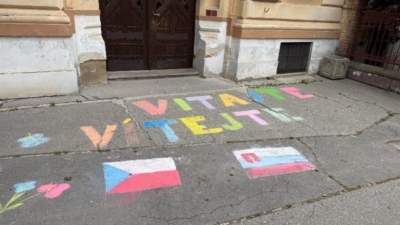 Návštěva partnerské školy Štefana Kluberta v Levoči Návštěva partnerské školy Štefana Kluberta v Levoči